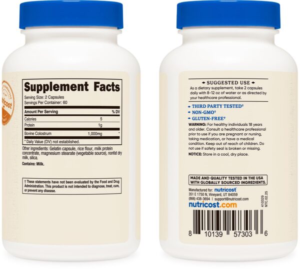 Frasco de 120 cápsulas