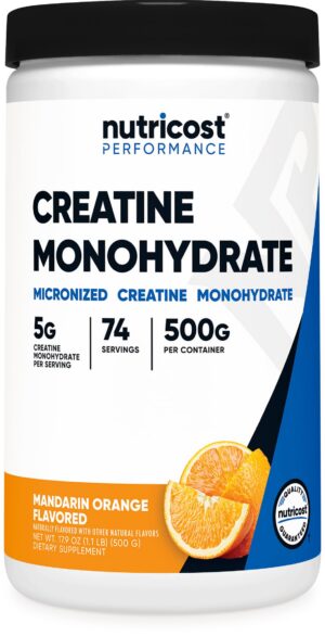 Frasco Nutricost Creatina Monohidratada 500 g