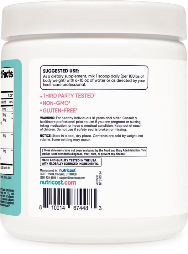 Version 1.0.0 Frasco de 10.1 onzas de creatina