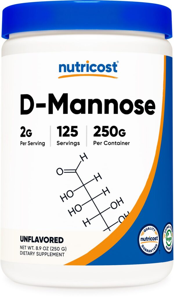 Version 1.0.0 Nutricost D-Mannosa en polvo en envase