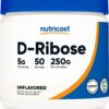 Nutricost D-Ribosa en polvo 250 gramos