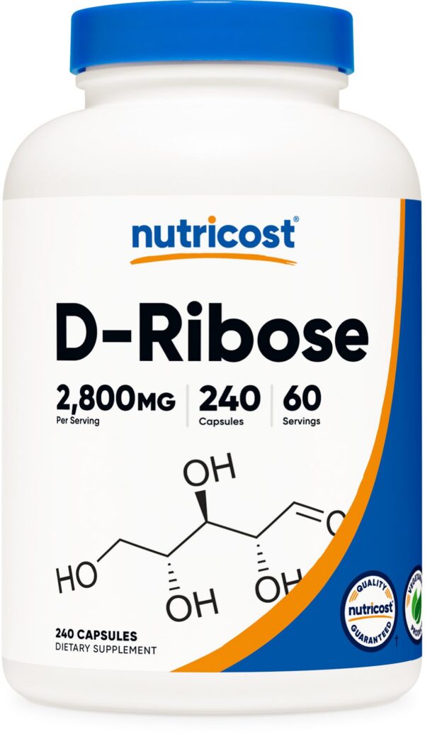 Version 1.0.0 Nutricost D-Ribose 700 mg frasco