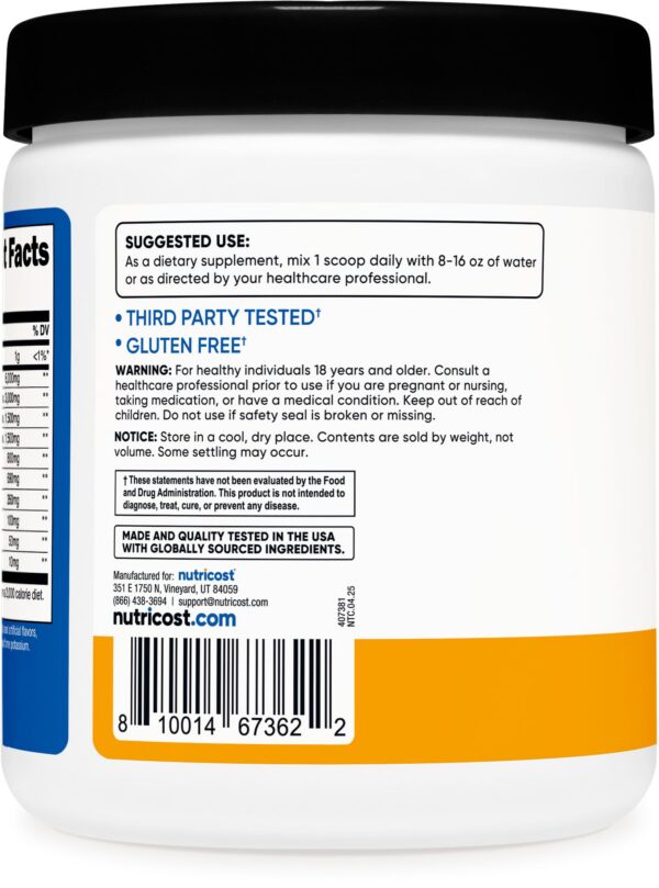 Detalles de porciones en etiqueta