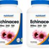 Nutricost Echinacea 800mg cápsulas vegetarianas paquete 2 frascos
