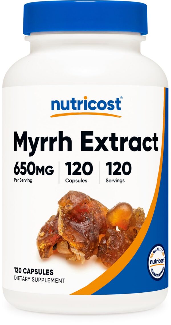 Version 1.0.0 Nutricost Extracto de Mirra 650 MG en envase