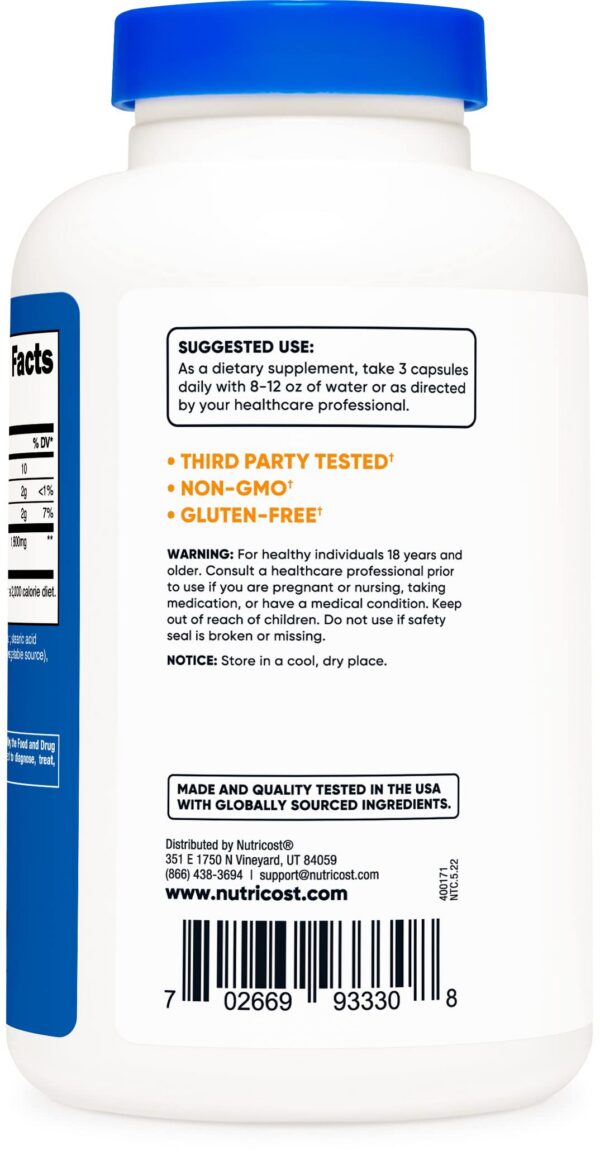 Nutricost cápsulas de glucomanano para control de peso