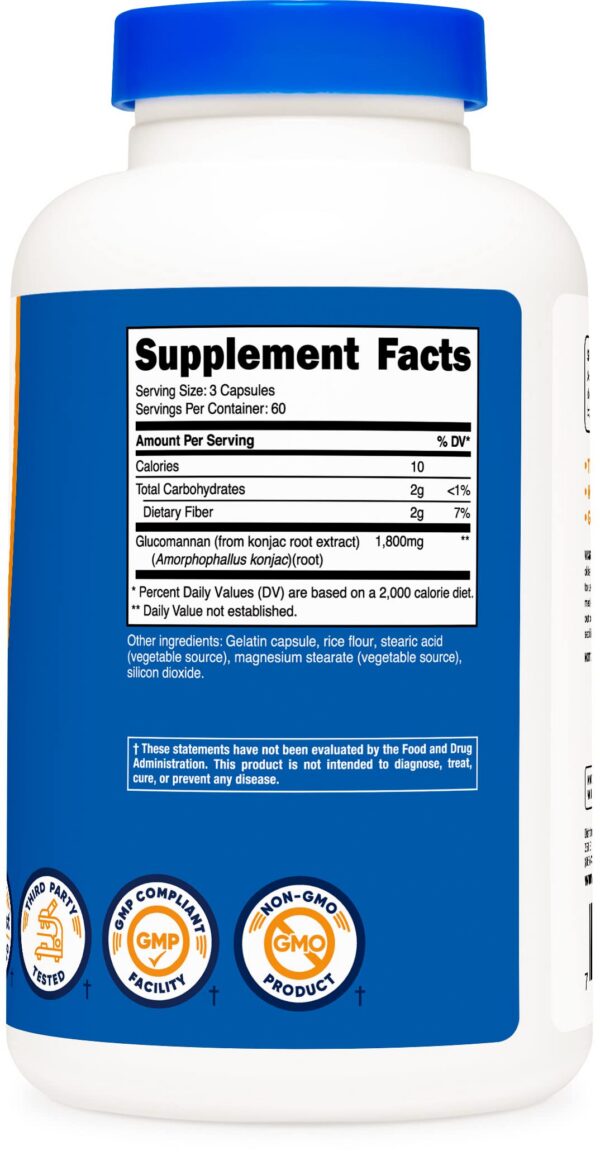 Nutricost paquete triple suplemento glucomanano