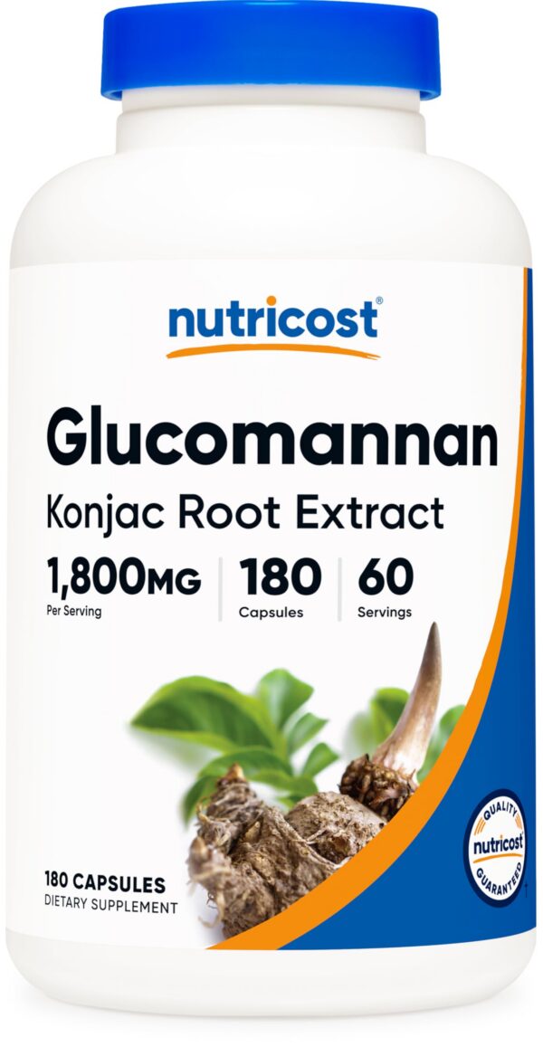 Version 1.0.0 Nutricost Glucomanano suplemento dieta fibra natural
