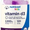 Nutricost gominolas de vitamina d3 para niños sabor frutas mixtas