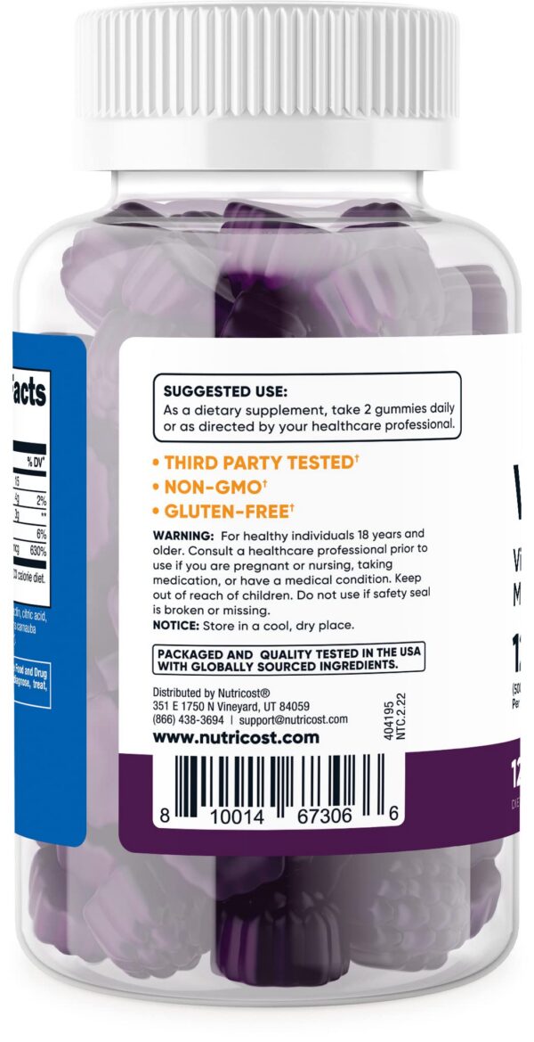 Nutricost gomitas multiberry vitamina d3 5000 iu