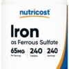 Version 1.0.0 Nutricost Hierro 65 mg - 240 tabletas