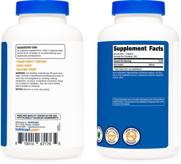 Version 1.0.0 Cápsula vegetal de Inositol