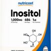 Frasco frontal de Nutricost Inositol Powder 1LB
