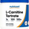 L-Carnitina Tartrato Nutricost polvo frasco