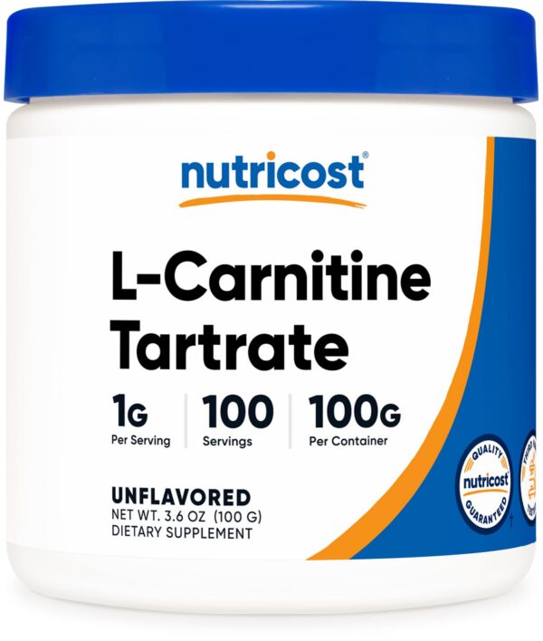 L-Carnitina Tartrato Nutricost polvo frasco