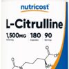 Frasco de Nutricost L-Citrulina 1500 mg