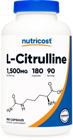 Frasco de Nutricost L-Citrulina 1500 mg