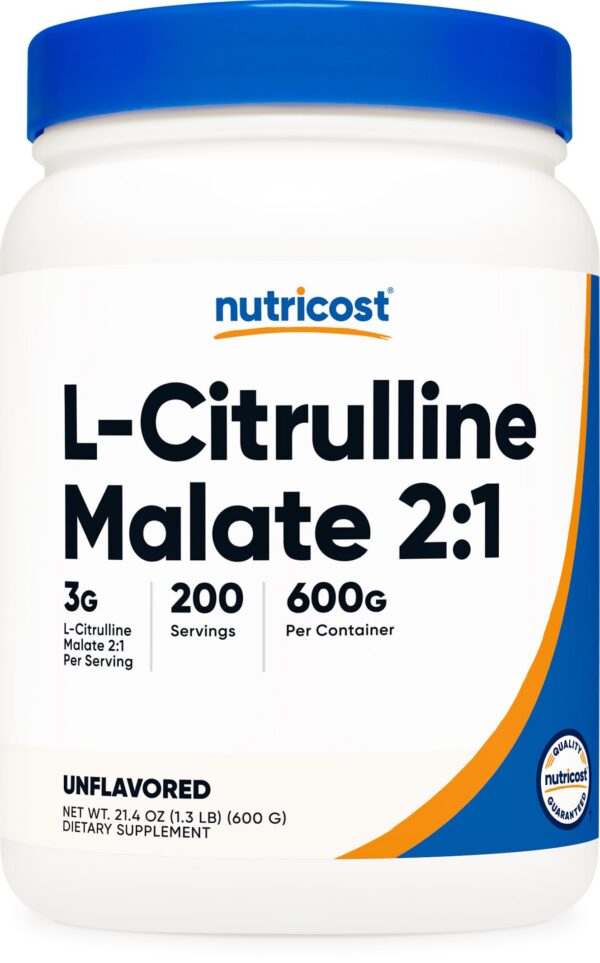 Nutricost L-Citrulline Malate frasco frontal
