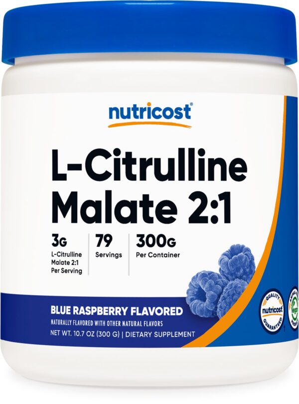 Version 1.0.0 Etiqueta del frasco de Nutricost L-Citrulline Malate 2:1