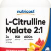 Nutricost L-Citrulline Malate 2:1 frasco y etiqueta