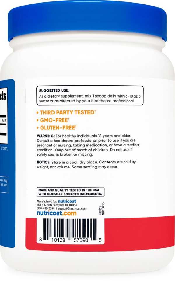 Frasco de 600 g con sabor Fruta Punch