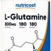 Version 1.0.0 Frente del frasco Nutricost L-Glutamina 800 mg