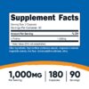 Etiqueta frontal de Nutricost L-Proline 1000 mg