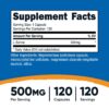Etiqueta Nutricost L-Serina 500 mg