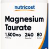 Frasco Nutricost Magnesio Taurato 1500 mg