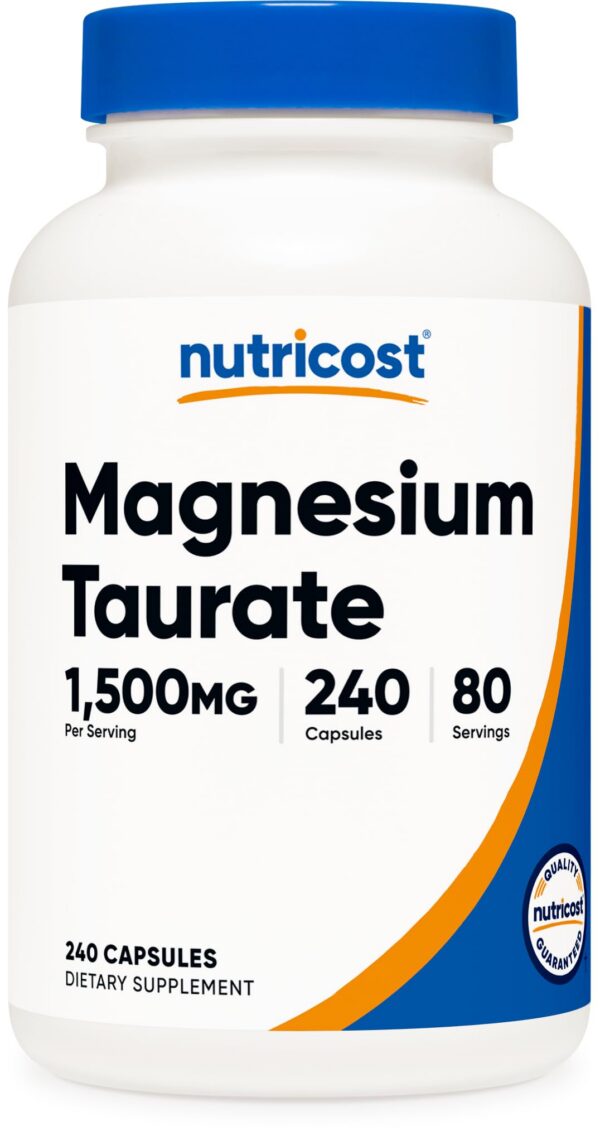 Frasco Nutricost Magnesio Taurato 1500 mg