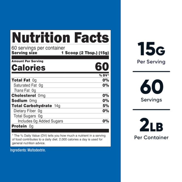 Version 1.0.0 Etiqueta Nutricost Maltodextrin