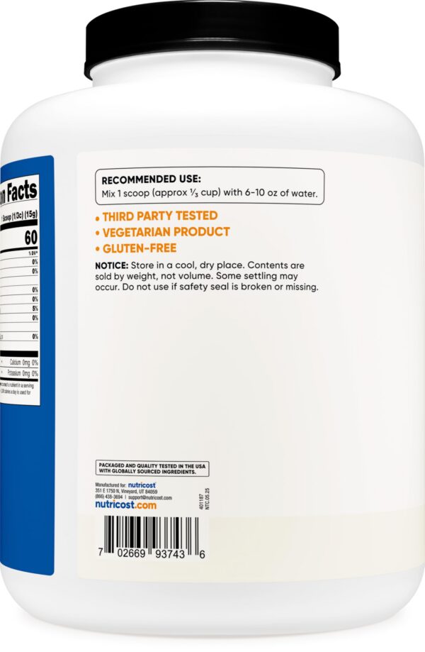 Version 1.0.0 Detalles de empaque Nutricost Maltodextrin