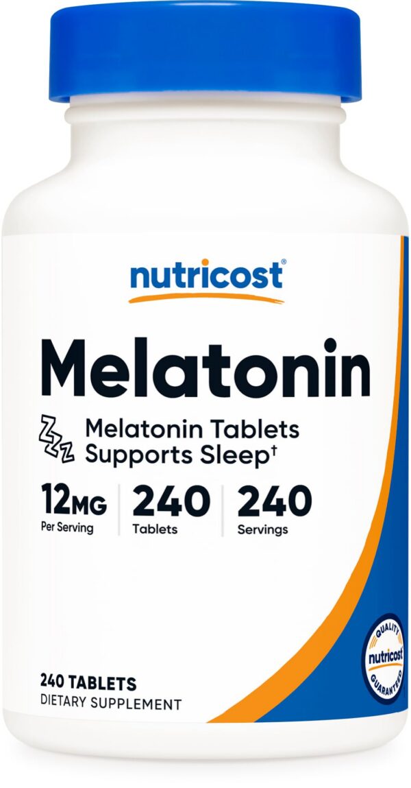 Nutricost Melatonina 12mg tabletas para dormir