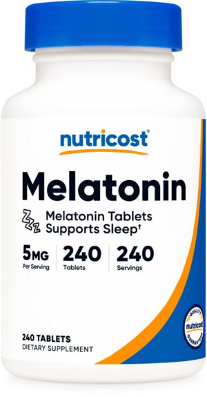 Nutricost melatonina 5mg 240 tabletas suplemento para dormir