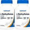 Version 1.0.0 Nutricost methylfolate cápsulas y frasco