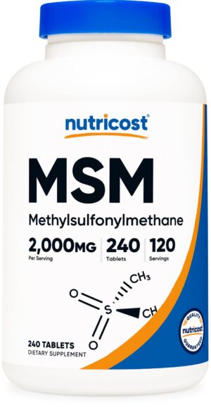 Version 1.0.0 Frasco Nutricost MSM Metilsulfonilmetano 2000 mg