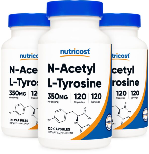 Version 1.0.0 Nutricost N-acetil L-tirosina cápsulas 350 mg frasco