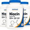 Nutricost Niacina 500mg botella 3 paquetes
