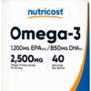 Nutricost Omega-3 Aceite de Pescado 2500 mg botella frontal