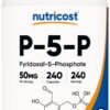 Nutricost P5P Vitamina B-6 50 mg frontal