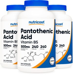 Frente de Nutricost Pantothenic Acid