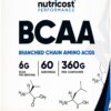 Envase Nutricost polvo BCAA sin sabor 60 porciones