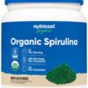 Nutricost polvo de espirulina orgánica superalimento verde