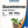 Version 1.0.0 Polvo Nutricost de Glucomanano 500g envase frontal