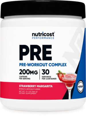 Version 1.0.0 Nutricost Pre-entrenamiento paquete empaque