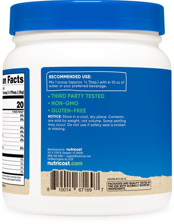 Frasco de polvo de remolacha