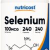 Nutricost Selenium cápsulas frasco