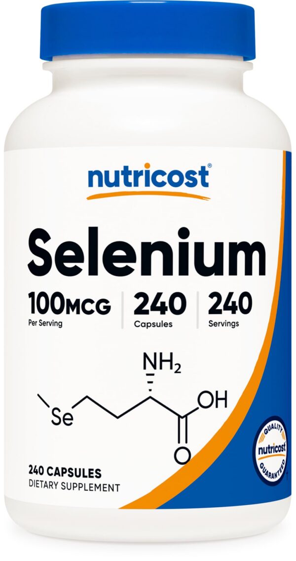 Nutricost Selenium cápsulas frasco