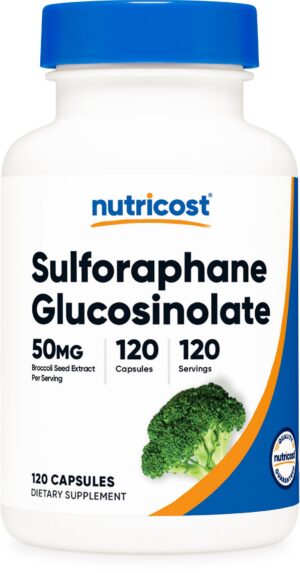 Version 1.0.0 Nutricost Sulforafano - 120 cápsulas