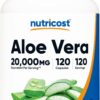Version 1.0.0 Nutricost suplemento de aloe vera 120 cápsulas